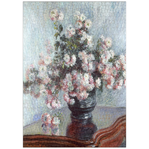 puzzleplate Chrysanthemums (1882) by Claude Monet 1000 Puzzle