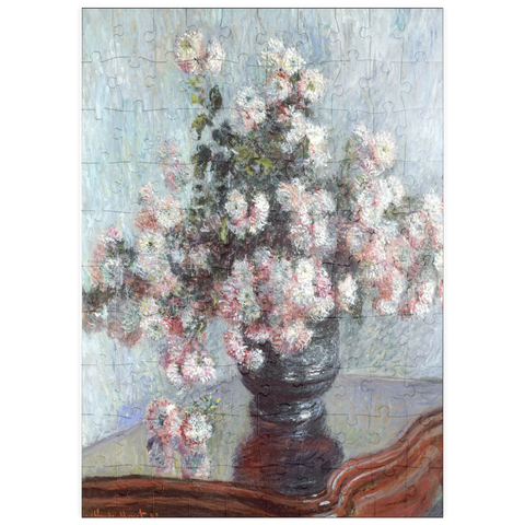 puzzleplate Chrysanthemums (1882) by Claude Monet 100 Puzzle