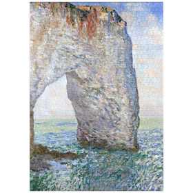 Darstellung des Puzzle-Motivs The Manneporte near Étretat (1886) by Claude Monet – Puzzleteile: 1000