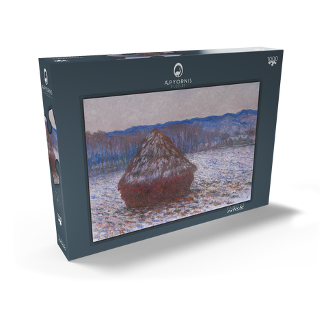 Haystacks (18901891) by Claude Monet 1000 Puzzle Schachtel Ansicht2