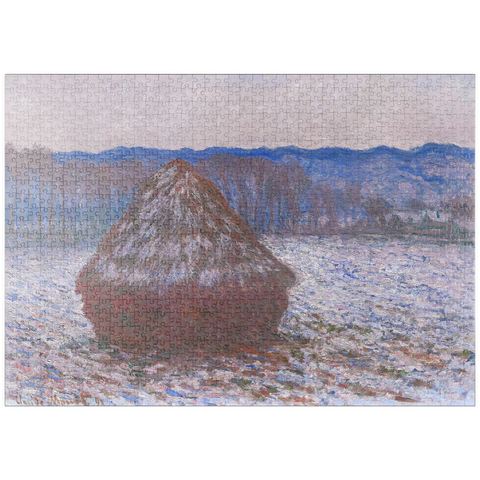 puzzleplate Haystacks (18901891) by Claude Monet 1000 Puzzle