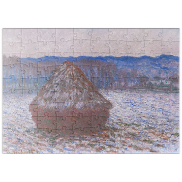 puzzleplate Haystacks (18901891) by Claude Monet 100 Puzzle