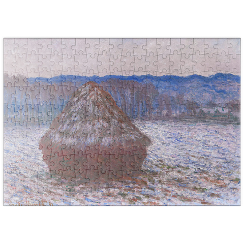 puzzleplate Haystacks (18901891) by Claude Monet 200 Puzzle