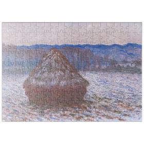 Darstellung des Puzzle Motivs Haystacks (1890-1891) by Claude Monet - Puzzleteile: 200
