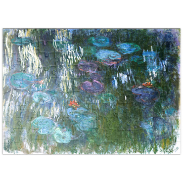 puzzleplate Water Lilies (1916–1919) by Claude Monet 100 Puzzle