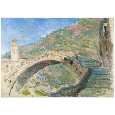 puzzleplate Claude Monet's Bridge at Dolceacqua (1884) 1000 Puzzle