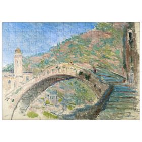 Darstellung des Puzzle-Motivs Claude Monet's Bridge at Dolceacqua (1884) – Puzzleteile: 200