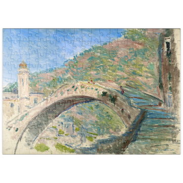 puzzleplate Claude Monet's Bridge at Dolceacqua (1884) 200 Puzzle