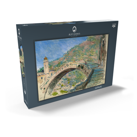 Claude Monet's Bridge at Dolceacqua (1884) 500 Puzzle Schachtel Ansicht2