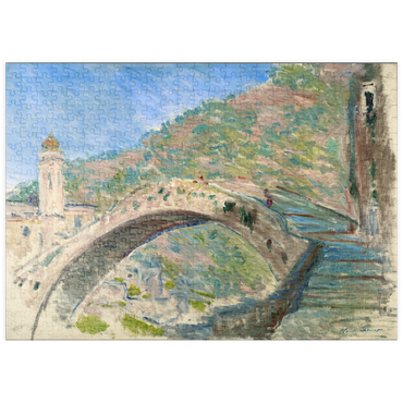puzzleplate Claude Monet's Bridge at Dolceacqua (1884) 500 Puzzle