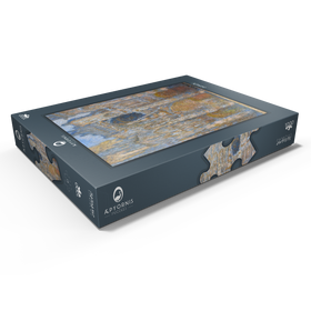 Darstellung des Puzzle Motivs Claude Monet's Rouen Cathedral, the Façade in Sunlight (ca. 1892-1894) - Puzzleteile: 1000