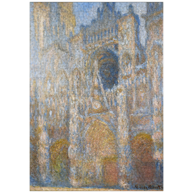Darstellung des Puzzle Motivs Claude Monet's Rouen Cathedral, the Façade in Sunlight (ca. 1892-1894) - Puzzleteile: 1000