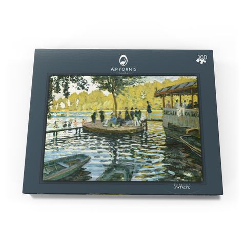 La Grenouillère (1869) by Claude Monet 100 Puzzle Schachtel Ansicht3