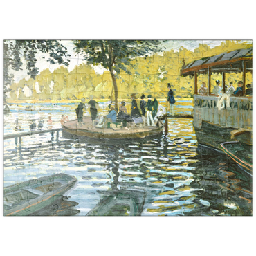 puzzleplate La Grenouillère (1869) by Claude Monet 100 Puzzle