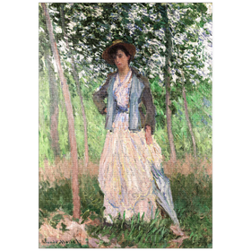 Darstellung des Puzzle-Motivs The Stroller (1887) by Claude Monet – Puzzleteile: 1000