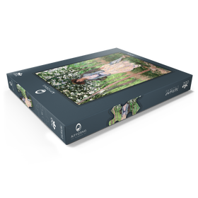 Darstellung des Puzzle Motivs The Stroller (1887) by Claude Monet - Puzzleteile: 200