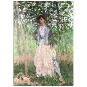 Darstellung des Puzzle Motivs The Stroller (1887) by Claude Monet - Puzzleteile: 200
