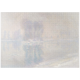 Darstellung des Puzzle-Motivs Ice Floes (1893) by Claude Monet – Puzzleteile: 1000