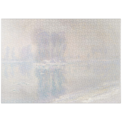 puzzleplate Ice Floes (1893) by Claude Monet 1000 Puzzle