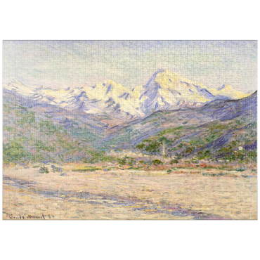 puzzleplate The Valley of the Nervia (1884) by Claude Monet 1000 Puzzle