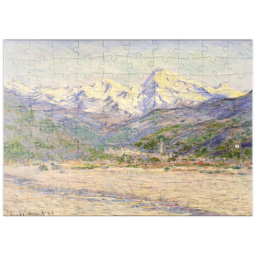 puzzleplate The Valley of the Nervia (1884) by Claude Monet 100 Puzzle