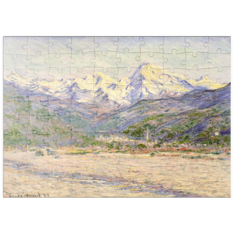 puzzleplate The Valley of the Nervia (1884) by Claude Monet 100 Puzzle