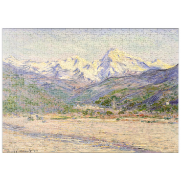 puzzleplate The Valley of the Nervia (1884) by Claude Monet 500 Puzzle