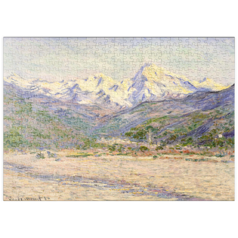 puzzleplate The Valley of the Nervia (1884) by Claude Monet 500 Puzzle