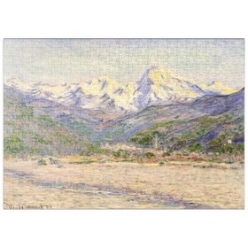 Darstellung des Puzzle Motivs The Valley of the Nervia (1884) by Claude Monet - Puzzleteile: 500