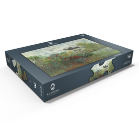 Darstellung des Puzzle Motivs The Artist's Garden in Argenteuil, A Corner of the Garden with Dahlias (1873) by Claude Monet - Puzzleteile: 1000