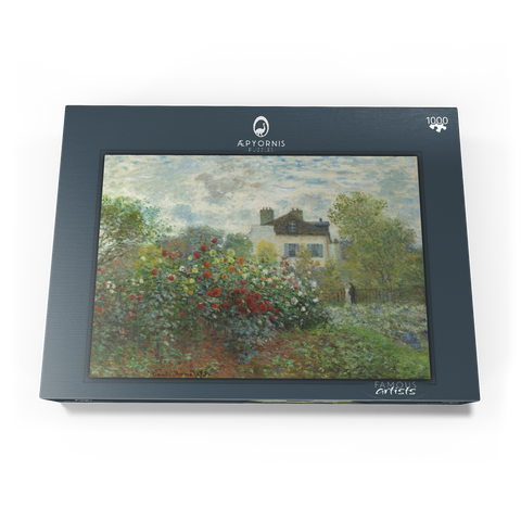 The Artist's Garden in Argenteuil, A Corner of the Garden with Dahlias (1873) by Claude Monet 1000 Puzzle Schachtel Ansicht3