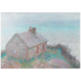 Darstellung des Puzzle-Motivs The Customs House at Varengeville (1897) by Claude Monet – Puzzleteile: 1000