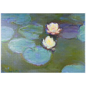 Darstellung des Puzzle Motivs Nympheas (1897-1898) by Claude Monet - Puzzleteile: 1000