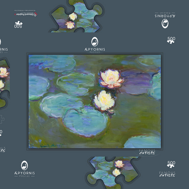 Nympheas (1897–1898) by Claude Monet 500 Puzzle Schachtel 3D Modell