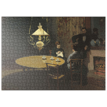 puzzleplate Interior, after Dinner (1868 –1869) by Claude Monet 500 Puzzle