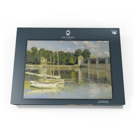 Claude Monet's The Argenteuil Bridge (1874) 1000 Puzzle Schachtel Ansicht3