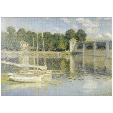 puzzleplate Claude Monet's The Argenteuil Bridge (1874) 1000 Puzzle