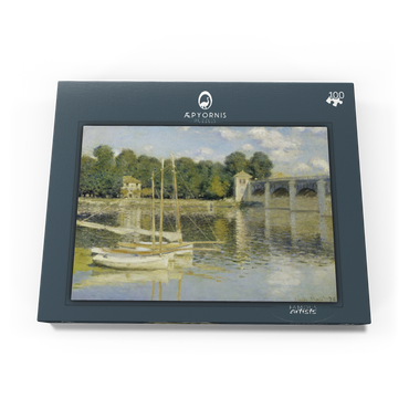 Claude Monet's The Argenteuil Bridge (1874) 100 Puzzle Schachtel Ansicht3