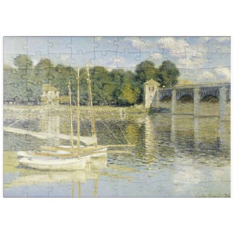 puzzleplate Claude Monet's The Argenteuil Bridge (1874) 100 Puzzle