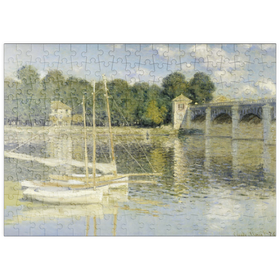 Darstellung des Puzzle-Motivs Claude Monet's The Argenteuil Bridge (1874) – Puzzleteile: 200