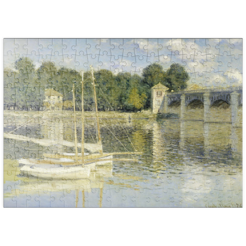 puzzleplate Claude Monet's The Argenteuil Bridge (1874) 200 Puzzle