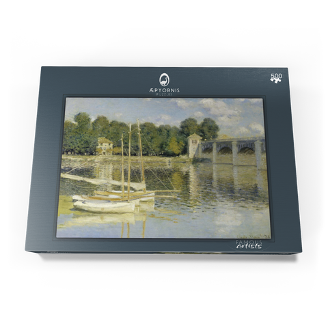 Claude Monet's The Argenteuil Bridge (1874) 500 Puzzle Schachtel Ansicht3
