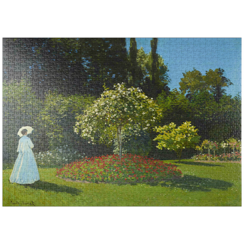 puzzleplate Claude Monet's Lady in the garden (1867) 1000 Puzzle