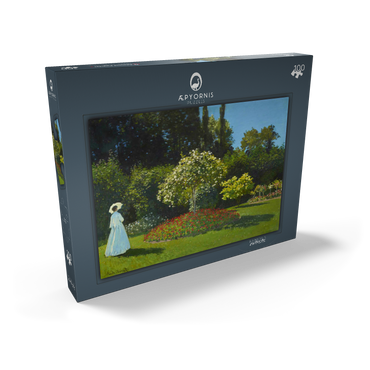 Claude Monet's Lady in the garden (1867) 100 Puzzle Schachtel Ansicht2