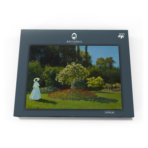 Claude Monet's Lady in the garden (1867) 100 Puzzle Schachtel Ansicht3