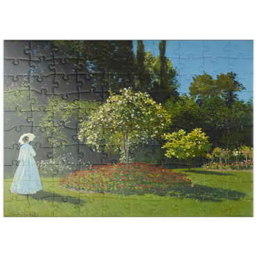 puzzleplate Claude Monet's Lady in the garden (1867) 100 Puzzle