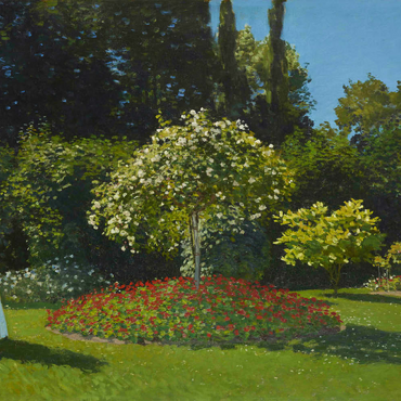 Claude Monet's Lady in the garden (1867) 100 Puzzle 3D Modell