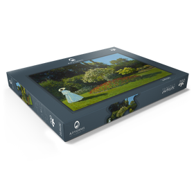 Alternative Darstellung des Puzzle-Motivs Claude Monet's Lady in the garden (1867) – Puzzleteile: 200