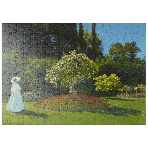puzzleplate Claude Monet's Lady in the garden (1867) 200 Puzzle