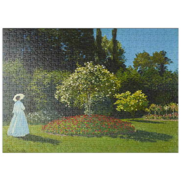 puzzleplate Claude Monet's Lady in the garden (1867) 500 Puzzle